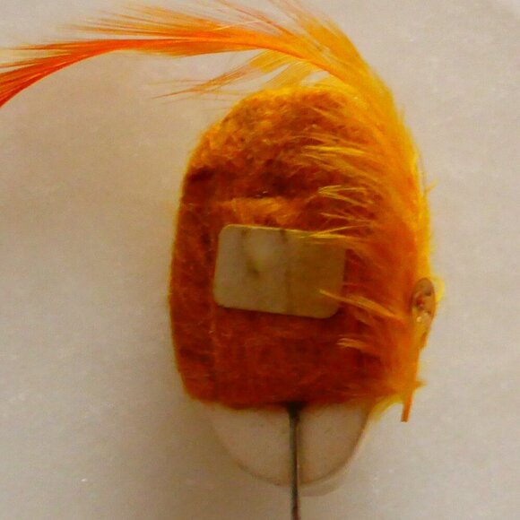 Beautiful Vintage Flapper Stick Pin Brooch 1970s Collectible, Handpainted French - Picture 4 of 6